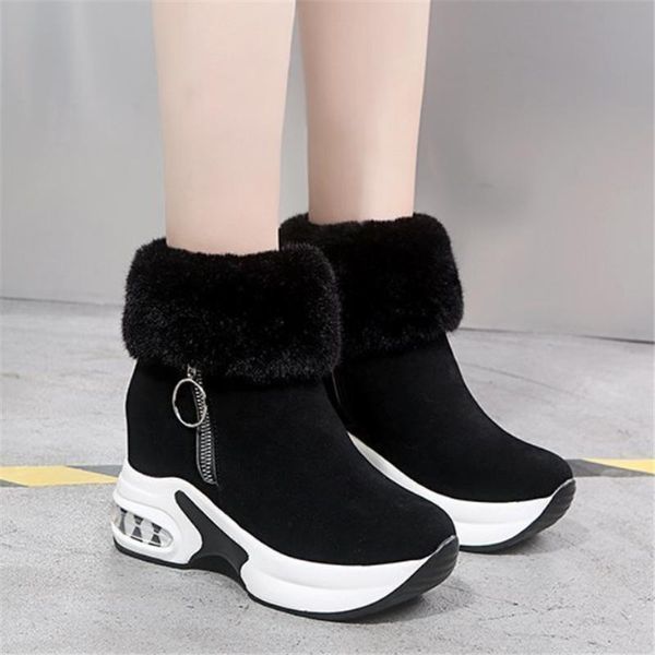 boots 2021 women ankle boot fashion warm plush winter snow retro zipper for platform botas mujer shoes, Black
boots 2021 women ankle boot fashion warm plush winter snow retro zipper for platform botas mujer shoes, Black
