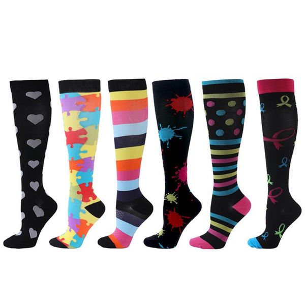sports socks 6-pair pack compression cycling women running bicycle hiking sport men football gym pain relief varicose veins, Black
sports socks 6-pair pack compression cycling women running bicycle hiking sport men football gym pain relief varicose veins, Black