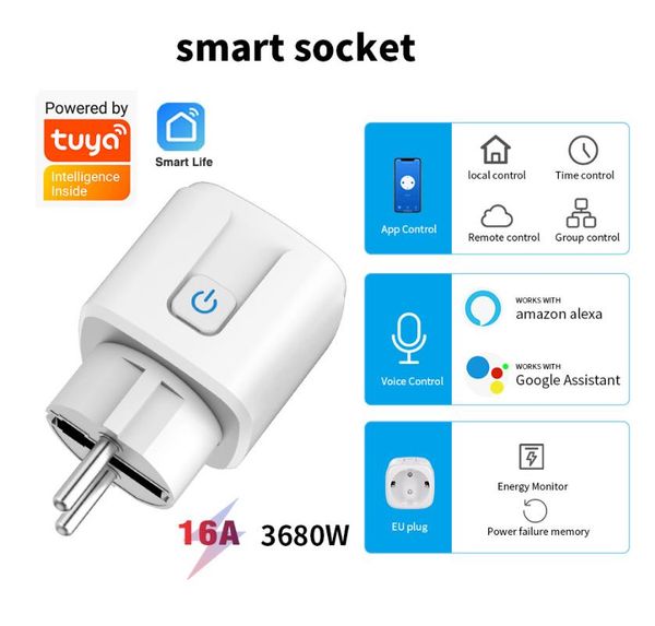 smart power plugs wifi plug 16a eu us socket tuya life app work with alexa google home assistant voice control monitor timing
smart power plugs wifi plug 16a eu us socket tuya life app work with alexa google home assistant voice control monitor timing