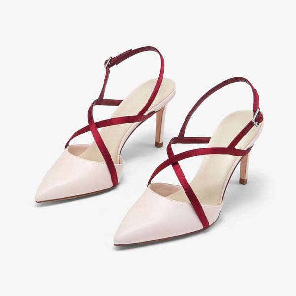 sandals spring cross silk surface thin belt pointed toe stiletto high heel single shoes banquet dress all-match female, Black
sandals spring cross silk surface thin belt pointed toe stiletto high heel single shoes banquet dress all-match female, Black