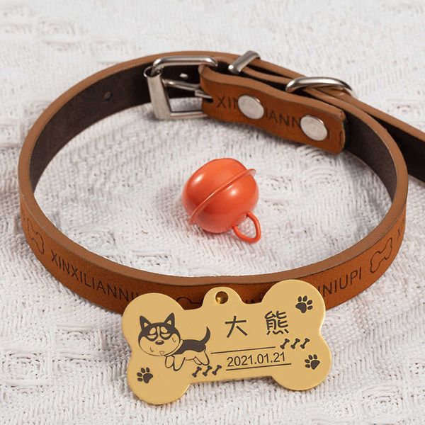 mochong lose proof id lettering dog cat tag dog tag bell teddy pu leather collar svhd
mochong lose proof id lettering dog cat tag dog tag bell teddy pu leather collar svhd