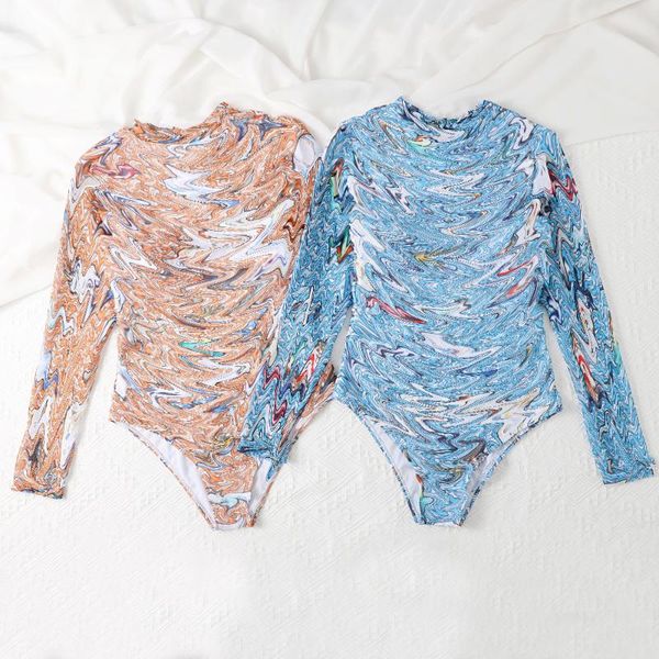 one-piece suits 2021 brand summer women's mesh printing long-sleeved bikini swimsuit beach swimwear designer
one-piece suits 2021 brand summer women's mesh printing long-sleeved bikini swimsuit beach swimwear designer