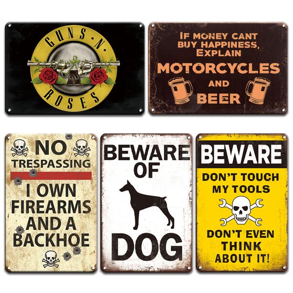 iron painting warning no trespassing door sign beware of dog metal tin sign guns n roses poster wall decor
iron painting warning no trespassing door sign beware of dog metal tin sign guns n roses poster wall decor