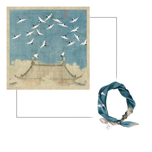 scarves spring and summer silk small square scarf elegant 35 optional printing ladies sc, Blue;gray
scarves spring and summer silk small square scarf elegant 35 optional printing ladies sc, Blue;gray