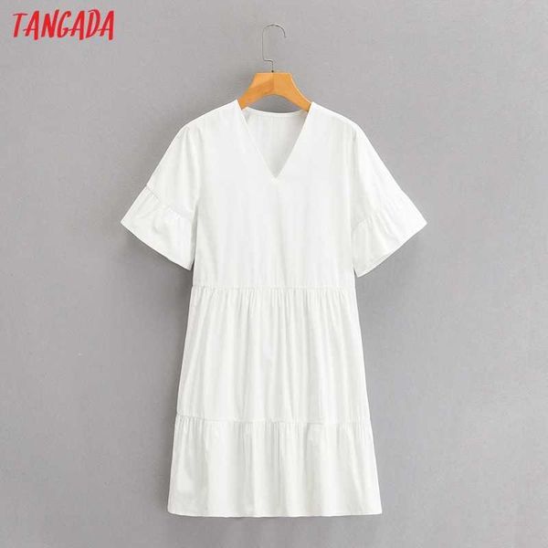 tangada summer women white loose robe dress short sleeve ladies mini dress vestidos 1f211 210609, Black;gray
tangada summer women white loose robe dress short sleeve ladies mini dress vestidos 1f211 210609, Black;gray