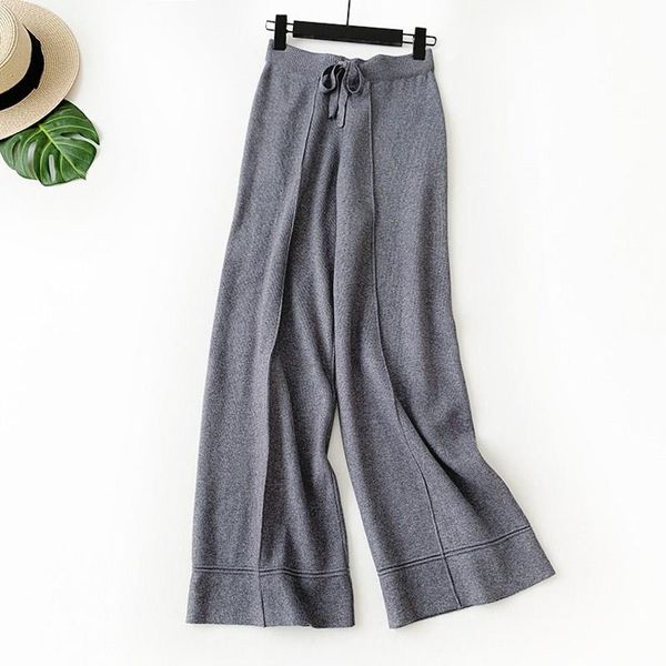 women's pants & capris autumn knitted wide leg casual women winter high waist straight pant thick lace-up, Black;white
women's pants & capris autumn knitted wide leg casual women winter high waist straight pant thick lace-up, Black;white