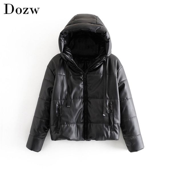winter fashion pu leather black coat women hooded thicken warm jacket long sleeve zipper parkas lady outerwear veste femme 210515
winter fashion pu leather black coat women hooded thicken warm jacket long sleeve zipper parkas lady outerwear veste femme 210515