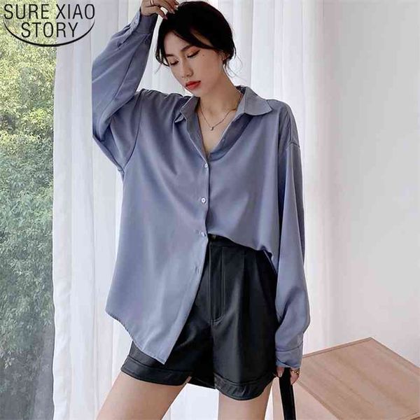 fashion loose long sleeve shirt elegant women office lady korean solid autumn turn-down collar blusas 11279 210506, White
fashion loose long sleeve shirt elegant women office lady korean solid autumn turn-down collar blusas 11279 210506, White