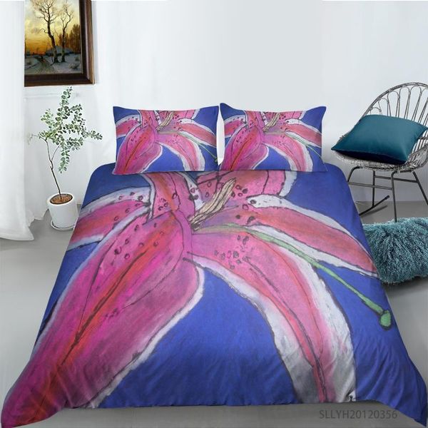 bedding sets pink and purple flower oil painting printing comforter king full sizes home textiles for kids adults
bedding sets pink and purple flower oil painting printing comforter king full sizes home textiles for kids adults