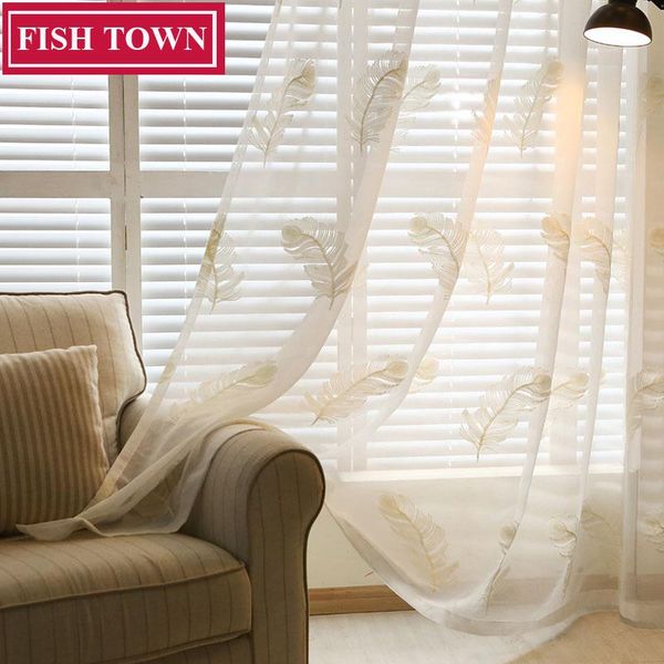 curtain & drapes fish town embroidered white tulle curtains for living room feather pattern sheer kid's window bedroom
curtain & drapes fish town embroidered white tulle curtains for living room feather pattern sheer kid's window bedroom