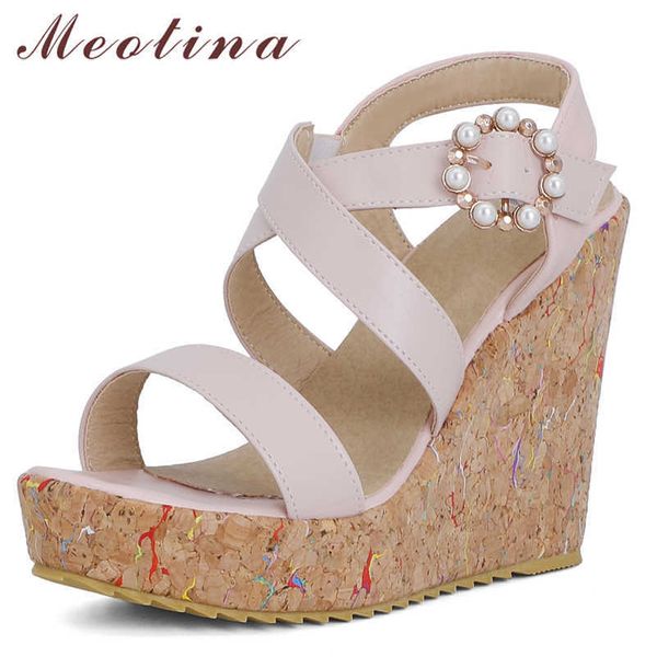 meotina women sandals shoes wedges super high heel sandals cross strap shoes round toe ladies footwear summer black big size 43 210608
meotina women sandals shoes wedges super high heel sandals cross strap shoes round toe ladies footwear summer black big size 43 210608