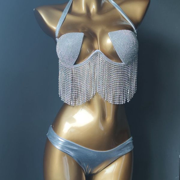 2021 venus vacation tassels diamond bikini set popular chain rhinestone swimwear push up women beachwear swimsuit, White;black
2021 venus vacation tassels diamond bikini set popular chain rhinestone swimwear push up women beachwear swimsuit, White;black