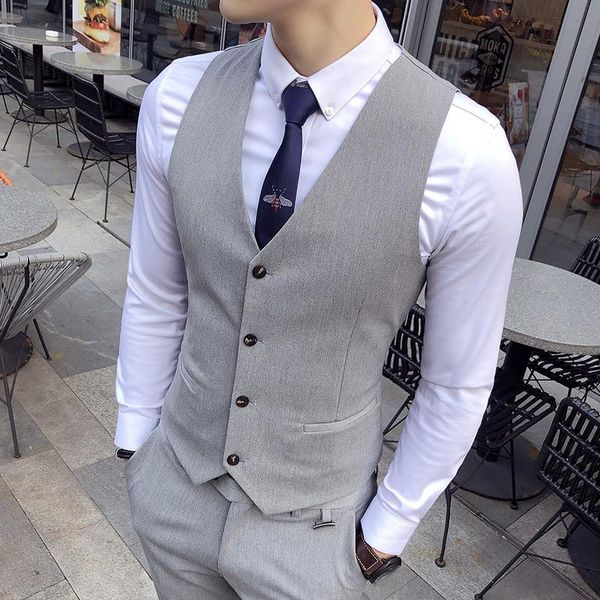 men's suits & blazers brand fashion male men wedding slim fit groom party business formal tuxedo compere shirt+vest+pants, White;black
men's suits & blazers brand fashion male men wedding slim fit groom party business formal tuxedo compere shirt+vest+pants, White;black