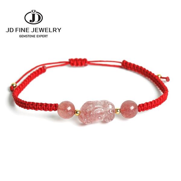 charm bracelets jd exquisite natural strawberry quartz brave troops woven bracelet real stone pixiu semiprecious luck jewelry, Golden;silver
charm bracelets jd exquisite natural strawberry quartz brave troops woven bracelet real stone pixiu semiprecious luck jewelry, Golden;silver