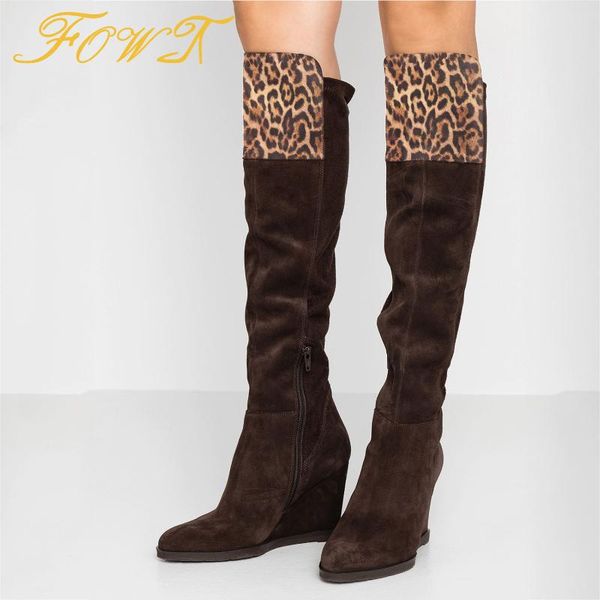 boots leopard high wedges women winter knee-high round toe zipper female long booties suede large size 42 43 ladies shoes, Black
boots leopard high wedges women winter knee-high round toe zipper female long booties suede large size 42 43 ladies shoes, Black