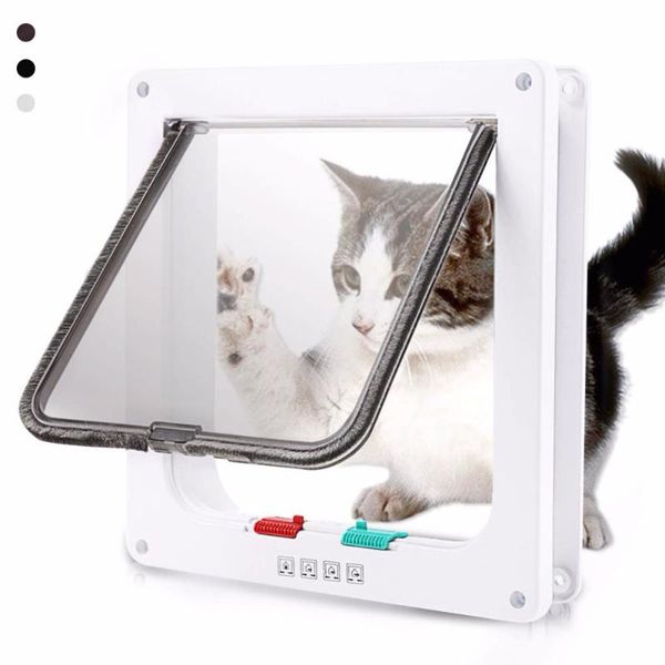cat carriers,crates & houses 3 sizes abs plastic small pet gate door kit adjustable dog flap with 4 way security lock for cats supplies
cat carriers,crates & houses 3 sizes abs plastic small pet gate door kit adjustable dog flap with 4 way security lock for cats supplies