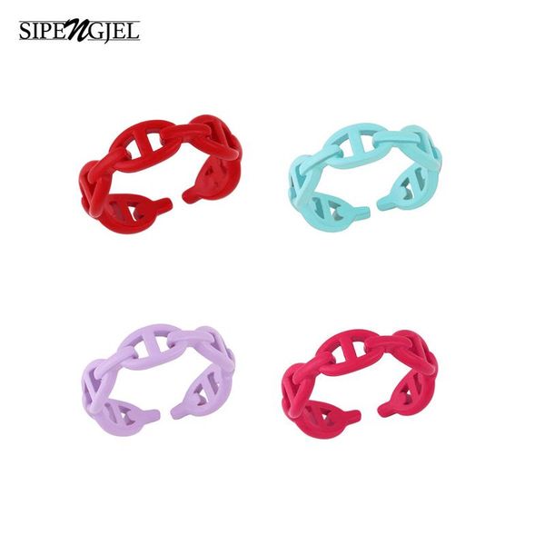 wedding rings sipengjel fashion sweet candy colors chain ring retro adjustable opening for women jewelry, Slivery;golden
wedding rings sipengjel fashion sweet candy colors chain ring retro adjustable opening for women jewelry, Slivery;golden