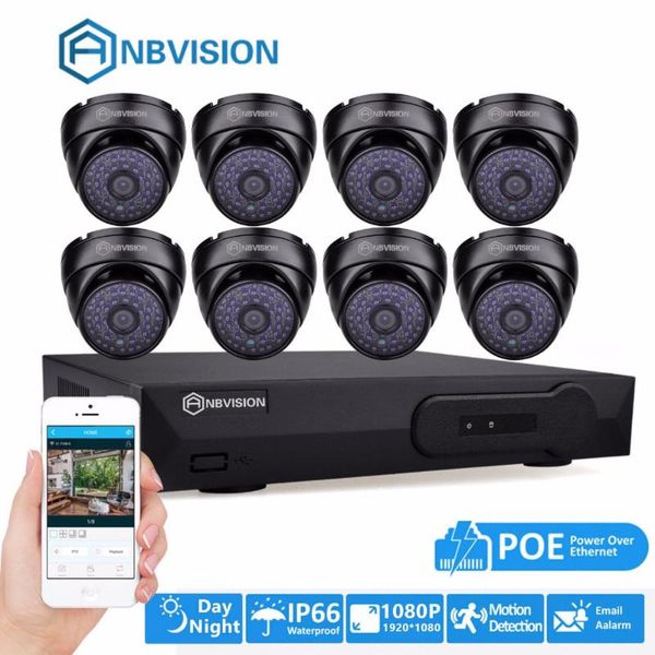anbvision hd waterproof 8pcs dome indoor outdoor 1080p 2.0mp home security ip camera 8ch dvr poe system cctv surveillance kit systems
anbvision hd waterproof 8pcs dome indoor outdoor 1080p 2.0mp home security ip camera 8ch dvr poe system cctv surveillance kit systems