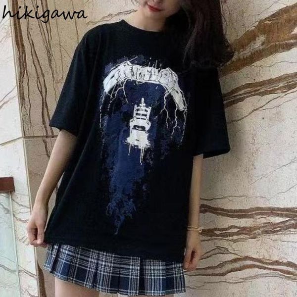 women's t-shirt hikigawa woman tshirts gothic clothes oversized t shirt for women harajuku graphic shirts korean 2021 men t-shirts blac, White
women's t-shirt hikigawa woman tshirts gothic clothes oversized t shirt for women harajuku graphic shirts korean 2021 men t-shirts blac, White