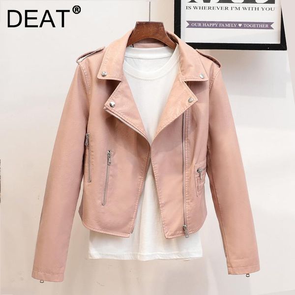 women's leather & faux deat women personality zipper lapel jacket long sleeve fashion temperament autumn winter 2021 11d2203, Black
women's leather & faux deat women personality zipper lapel jacket long sleeve fashion temperament autumn winter 2021 11d2203, Black