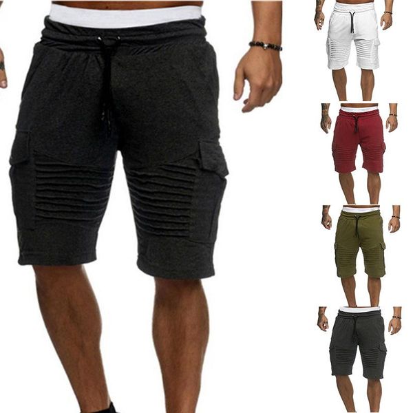 men's shorts 2021 summer board sports wear adjustable fitness middle waist straight pants with fold beach jogging, White;black
men's shorts 2021 summer board sports wear adjustable fitness middle waist straight pants with fold beach jogging, White;black