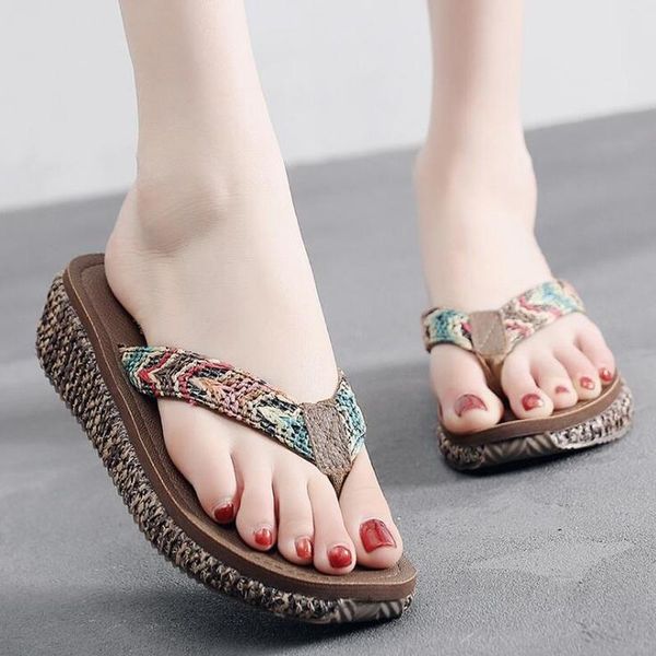 summer fashion flip flops women shoes platform slippers open toe sandals bohemian muffin slope with for female c589, Black
summer fashion flip flops women shoes platform slippers open toe sandals bohemian muffin slope with for female c589, Black