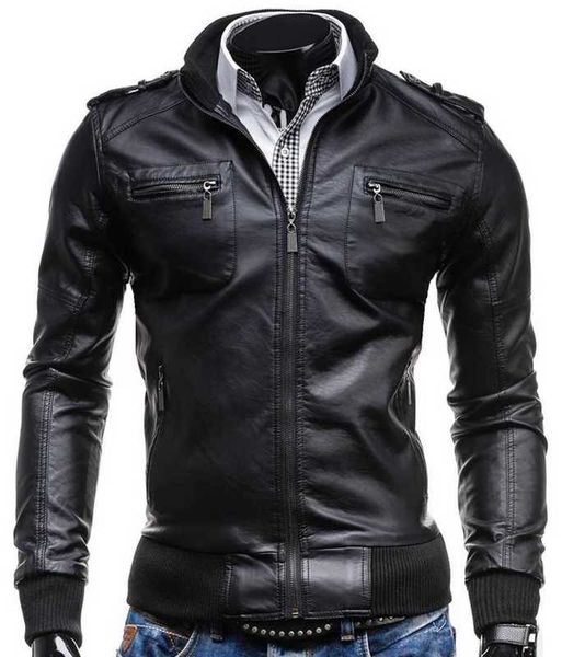 zogaa men pu jacket motorcycle coats faux leather clothing male casual clothes size s - xxl solid business mens leather jackets 210928, Black
zogaa men pu jacket motorcycle coats faux leather clothing male casual clothes size s - xxl solid business mens leather jackets 210928, Black