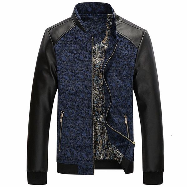 men's jackets spring men motorcycle mens fashion leather zipper patchwork stand collar autumn warm coat outerwear m-3xl 3d9z, Black;brown
men's jackets spring men motorcycle mens fashion leather zipper patchwork stand collar autumn warm coat outerwear m-3xl 3d9z, Black;brown