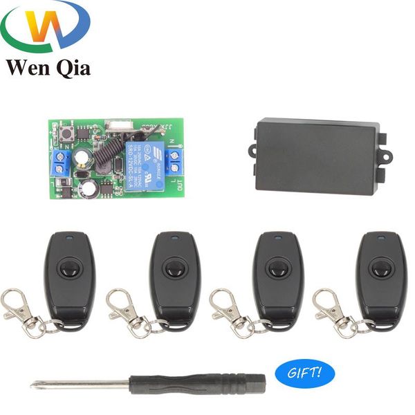smart home control 443mhz universal wireless remote switch ac 110v 220v 1ch relay receiver module rf button controls light/lamp/bulb
smart home control 443mhz universal wireless remote switch ac 110v 220v 1ch relay receiver module rf button controls light/lamp/bulb