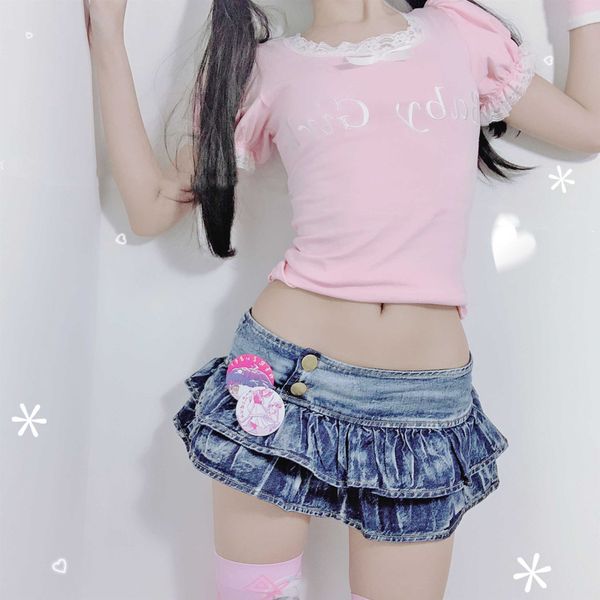 japanese girl pleated er mini denim skirts low waist a line bud skirts solid night club party wear skirt punk style, Black
japanese girl pleated er mini denim skirts low waist a line bud skirts solid night club party wear skirt punk style, Black