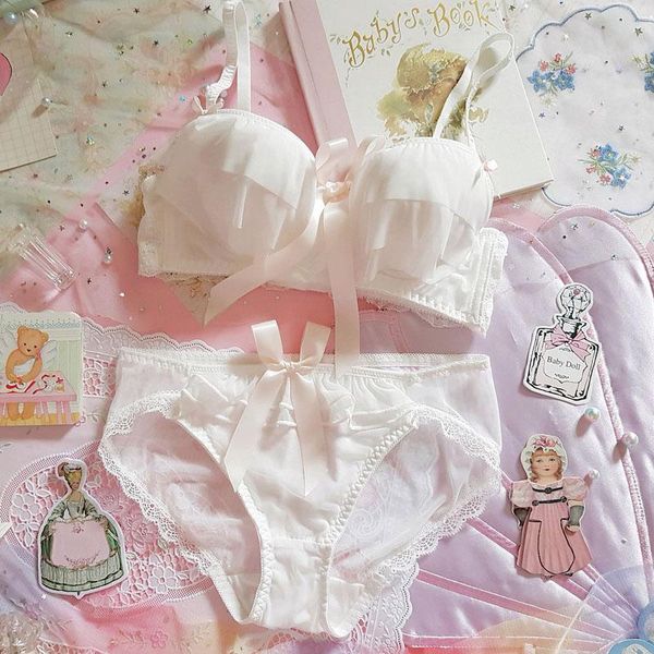 bras sets japanese milk silk bra & panties set wiresoft underwear sleep intimates kawaii lolita lingerie and panty, Red;black
bras sets japanese milk silk bra & panties set wiresoft underwear sleep intimates kawaii lolita lingerie and panty, Red;black