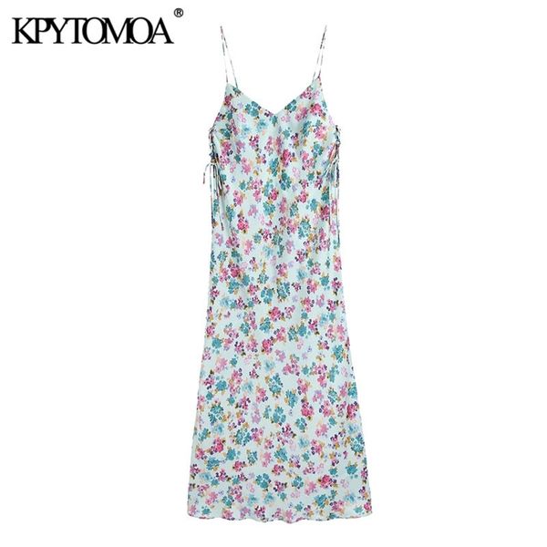 women chic fashion side drawstring floral print midi dress vintage v neck thin straps female dresses vestidos 210421, Black;gray
women chic fashion side drawstring floral print midi dress vintage v neck thin straps female dresses vestidos 210421, Black;gray