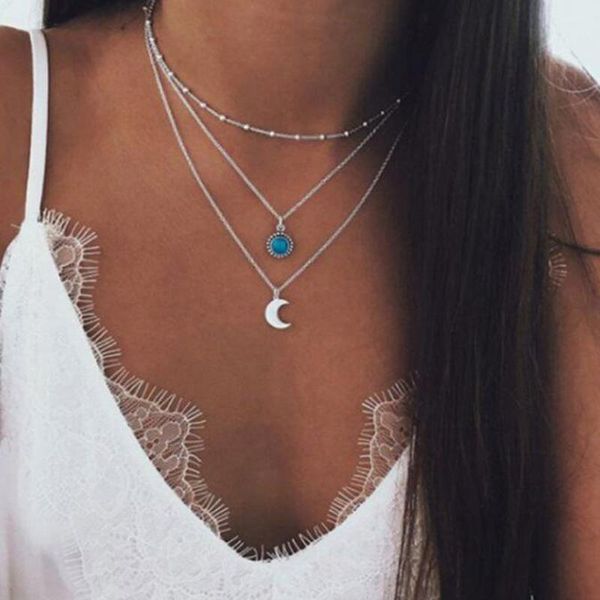 chokers sleepylady silver color choker necklace women multi-layer chain moon necklaces & pendants collier colar ketting trendy jewelry, Golden;silver
chokers sleepylady silver color choker necklace women multi-layer chain moon necklaces & pendants collier colar ketting trendy jewelry, Golden;silver