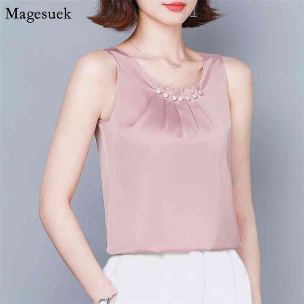 fashion summer chiffon tank women sleeveless plus size solid white casual loose satin s female 10077 210512
fashion summer chiffon tank women sleeveless plus size solid white casual loose satin s female 10077 210512