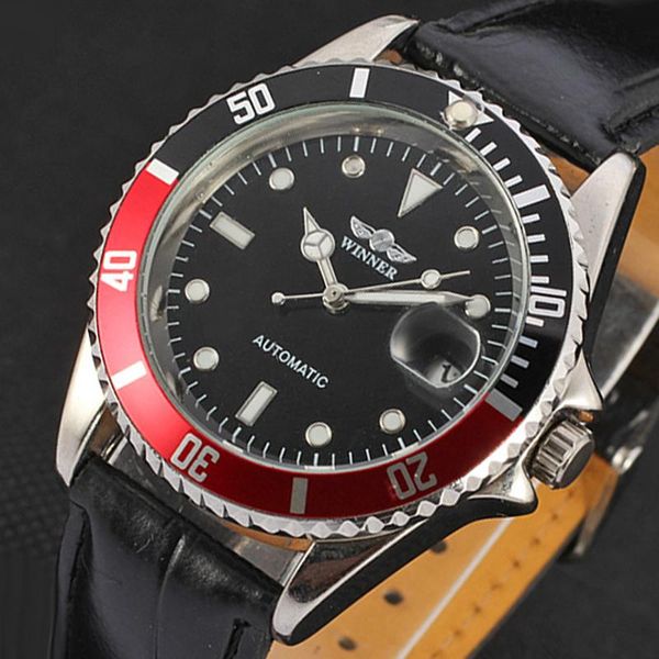 t-winner watch men sports watches fashion double-scale with bezel leather band auto date automatic mechanical wristwatches, Slivery;brown
t-winner watch men sports watches fashion double-scale with bezel leather band auto date automatic mechanical wristwatches, Slivery;brown