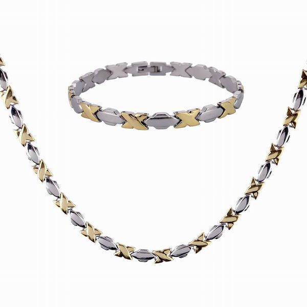 new stainless steel jewelry set for men jewelry fashion 7mm x link chain bracelet necklace set for women men party jewelry wholesale, Silver
new stainless steel jewelry set for men jewelry fashion 7mm x link chain bracelet necklace set for women men party jewelry wholesale, Silver
