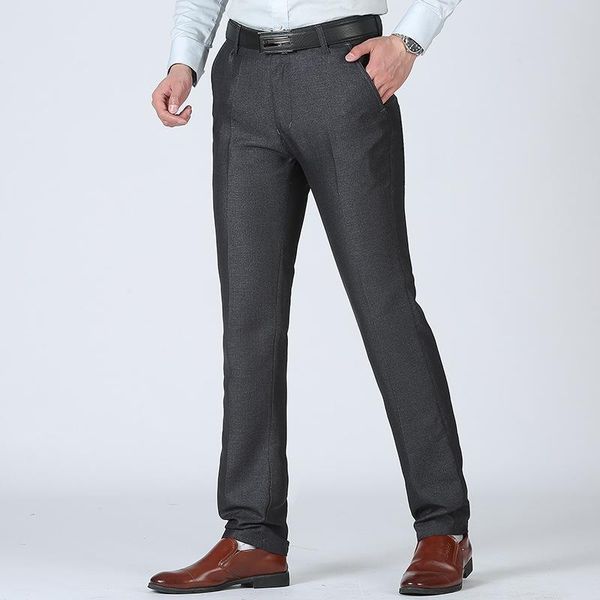men's pants cotton men straight spring and summer long male classic business casual trousers full length mid, Black
men's pants cotton men straight spring and summer long male classic business casual trousers full length mid, Black