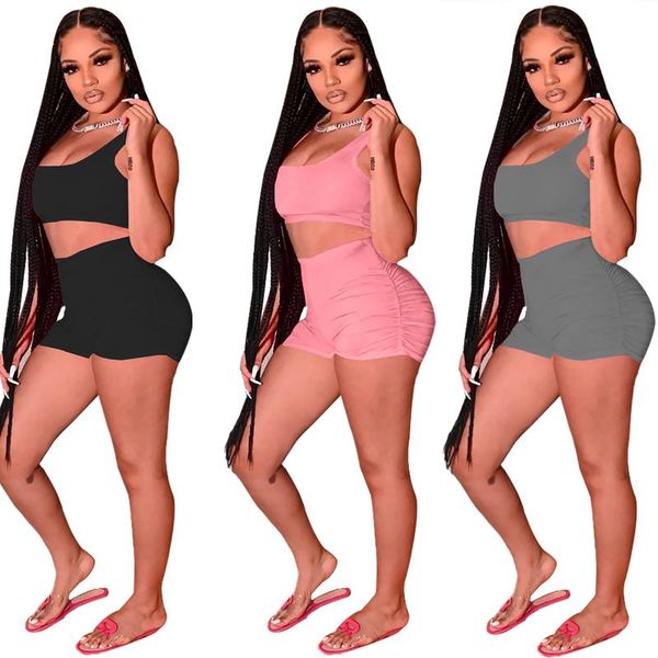 women's tracksuits women yoga sports suit square collar sleeveless small vest high waist skinny pleated shorts 2pc set casual ladies o, Gray
women's tracksuits women yoga sports suit square collar sleeveless small vest high waist skinny pleated shorts 2pc set casual ladies o, Gray