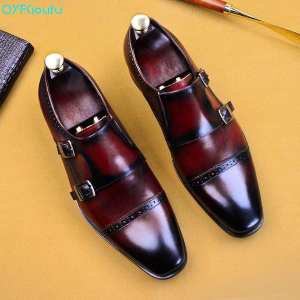 dress shoes qyfcioufu men slip on buckle derby genuine leather summer wedding party monk strap for man us size 11.5, Black
dress shoes qyfcioufu men slip on buckle derby genuine leather summer wedding party monk strap for man us size 11.5, Black