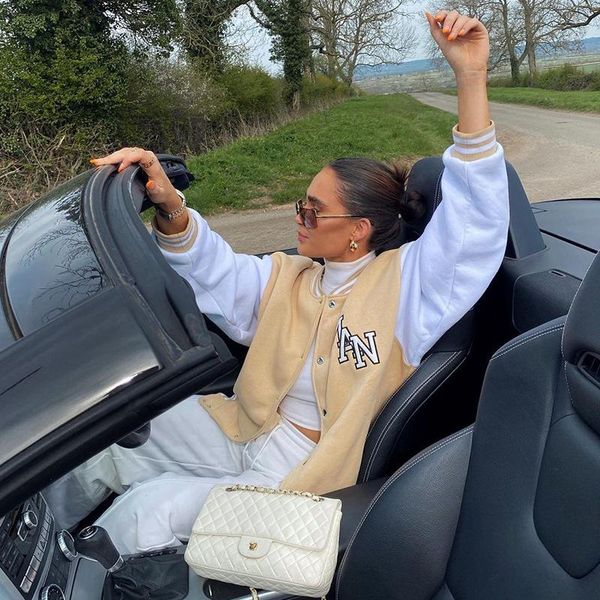 women's jackets 2021 oversized varsity jacket baseball women patchwork autumn winter letter print long sleeve khaki fashion loose coat, Black;brown
women's jackets 2021 oversized varsity jacket baseball women patchwork autumn winter letter print long sleeve khaki fashion loose coat, Black;brown