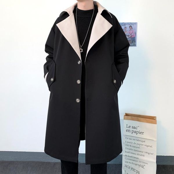 men's trench coats autmn coat men casual long jacket fashion solid women streetwear overcoat male 2021, Tan;black
men's trench coats autmn coat men casual long jacket fashion solid women streetwear overcoat male 2021, Tan;black