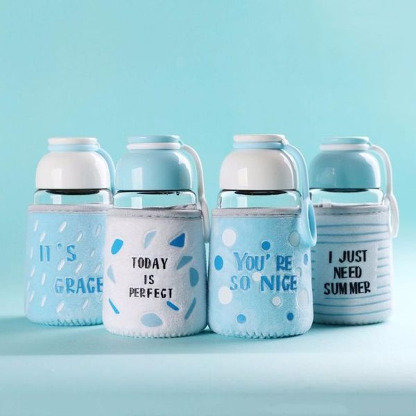 water bottles 320ml simple letter print glass bottle removable cloth cover drinking eco-friendly students
water bottles 320ml simple letter print glass bottle removable cloth cover drinking eco-friendly students