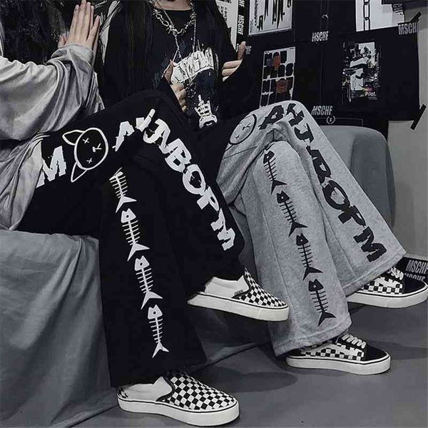cool bone fish print pants girl harajuku autumn trousers female streetwear summer spring fashion gray gothic sweatpants women, Black;white
cool bone fish print pants girl harajuku autumn trousers female streetwear summer spring fashion gray gothic sweatpants women, Black;white