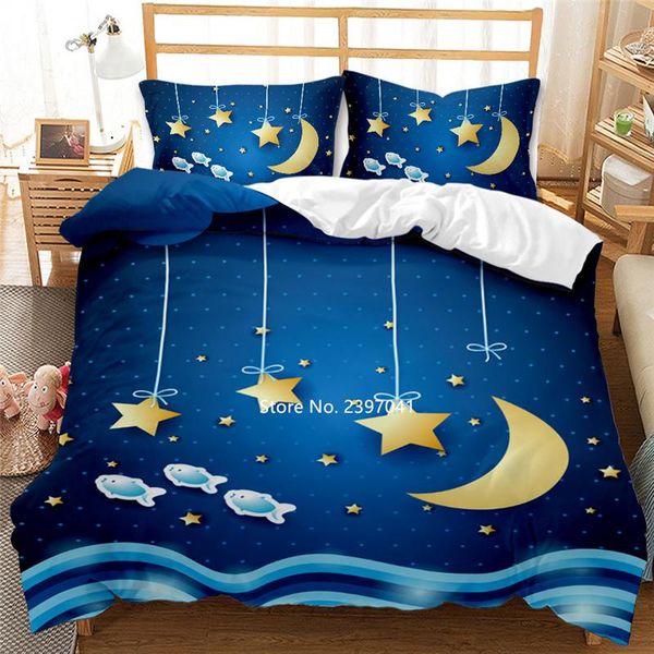 printed star moon bedding blue yellow duvet covered pillowcase single double family king full size available to order sets
printed star moon bedding blue yellow duvet covered pillowcase single double family king full size available to order sets