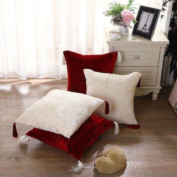 cushion/decorative pillow solid color tassel sofa cushion cover throw living room square case gold velvet home decor cushions cojines
cushion/decorative pillow solid color tassel sofa cushion cover throw living room square case gold velvet home decor cushions cojines