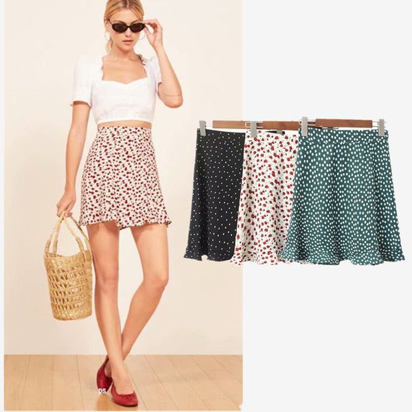 women dots mini skirt green white saia high waistline faldas skirts summer 210426, Black
women dots mini skirt green white saia high waistline faldas skirts summer 210426, Black