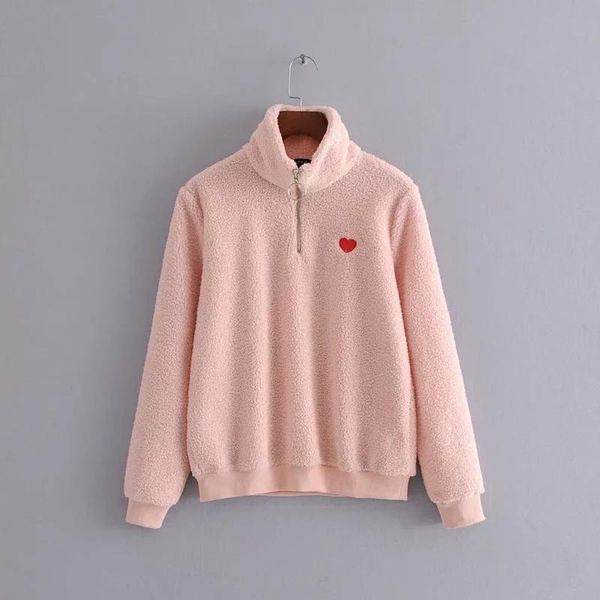 women's jackets women pink teddy cashmere warm jacket female long sleeve zipper collar coats red heart print outwear clothes manteau fe, Black;brown
women's jackets women pink teddy cashmere warm jacket female long sleeve zipper collar coats red heart print outwear clothes manteau fe, Black;brown