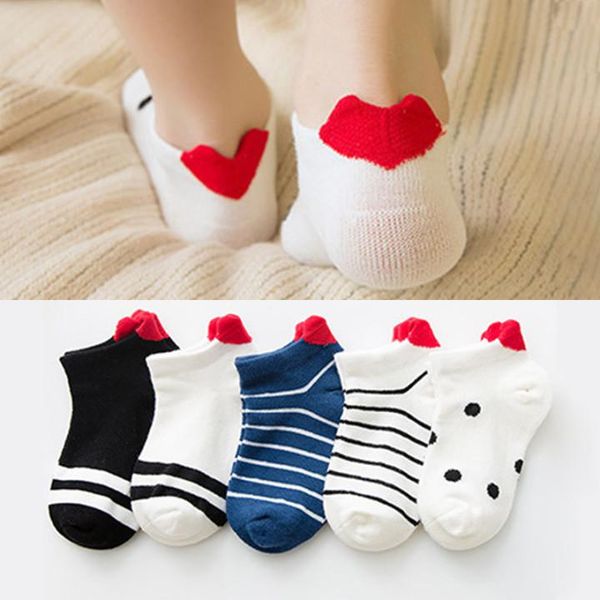 socks 5pairs/lot 0-5y short baby red heart for girls cotton mesh breathable cute born boy toddler speckled striped, Pink;yellow
socks 5pairs/lot 0-5y short baby red heart for girls cotton mesh breathable cute born boy toddler speckled striped, Pink;yellow