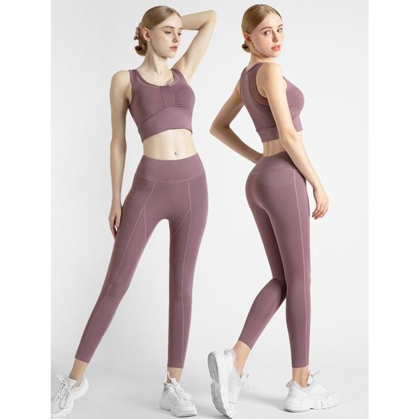 yoga outfit bow bra vest high waist tight hip lifting peach pants fitness suit women's two piece set
yoga outfit bow bra vest high waist tight hip lifting peach pants fitness suit women's two piece set