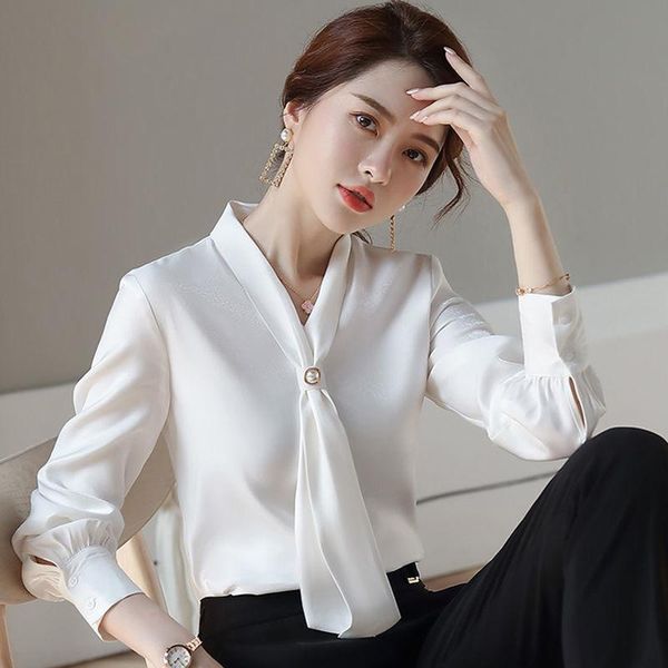 women's blouses & shirts chiffon white shirt female elegant office fall korean lady fashion green long-sleeve professional blusas
women's blouses & shirts chiffon white shirt female elegant office fall korean lady fashion green long-sleeve professional blusas